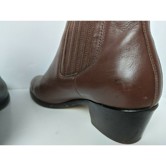 Womens J. Crew Chelsea‎ Ankle Boots Brown Leather 03002 6.5 - Picture 6 of 10
